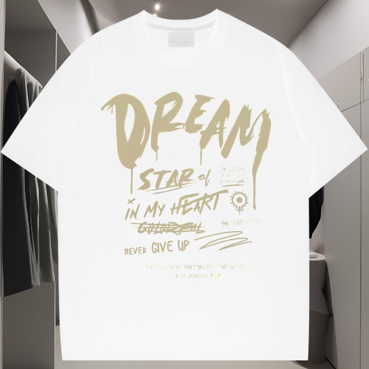 Classic T-Shirts DIY Printed Anime Printing Street Men Clothes T-Shirt Round Neck Short Sleeve Unisex