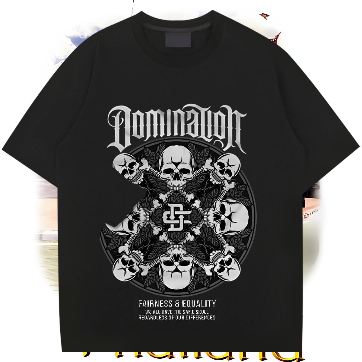 New Designer T-Shirts Black White High Street Hip Hop Men Tees Breathable Crew Neck Cotton Brand