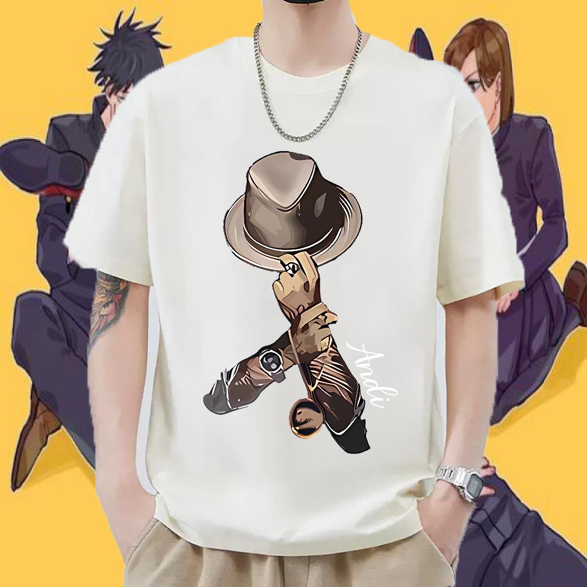 Cool T-Shirts Casual Beach 180g Cotton Tshirt for Man Woman Casual New Anime Print Top Tees