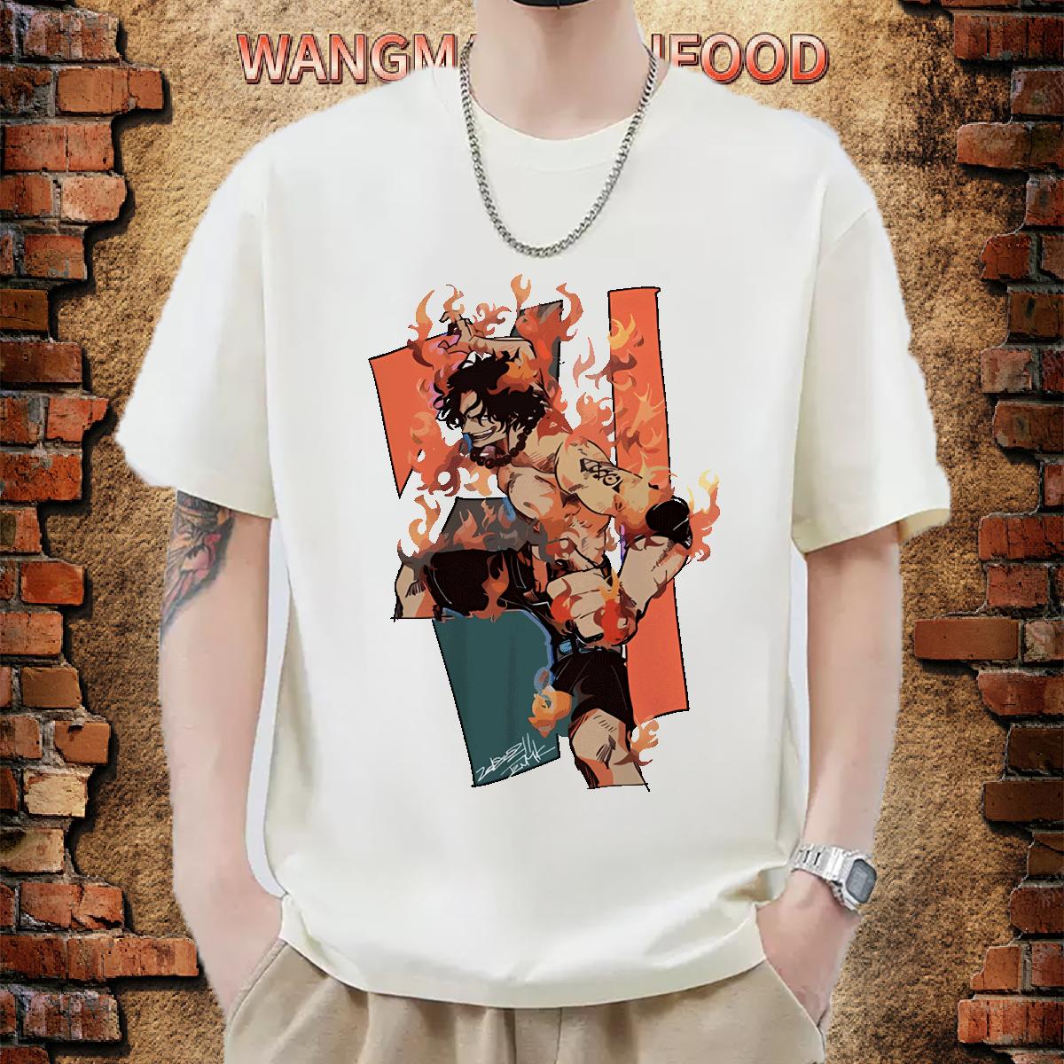 Comfortable Tshirt for Man Woman Breathable Crew Neck Cotton Street wear Hip Hop T Shirt For Man Custom Cartoon DIY Tops