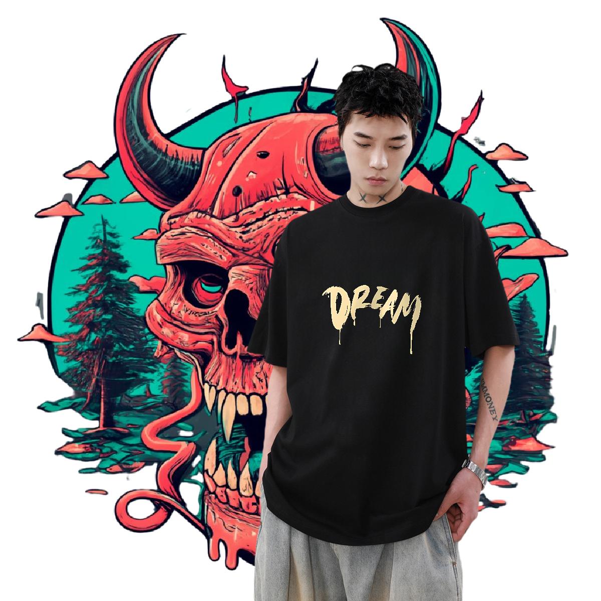 Customized Man T Shirts Anime Tshirts Casual Short Sleeve Cotton O-Neck High Quality Top Tees