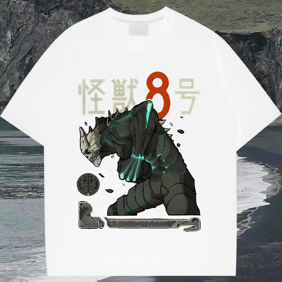 O-Neck Short Sleeve Cotton T shirt Brand Spring Summer Unisex Tshirts Cartoon Anime Female Polos