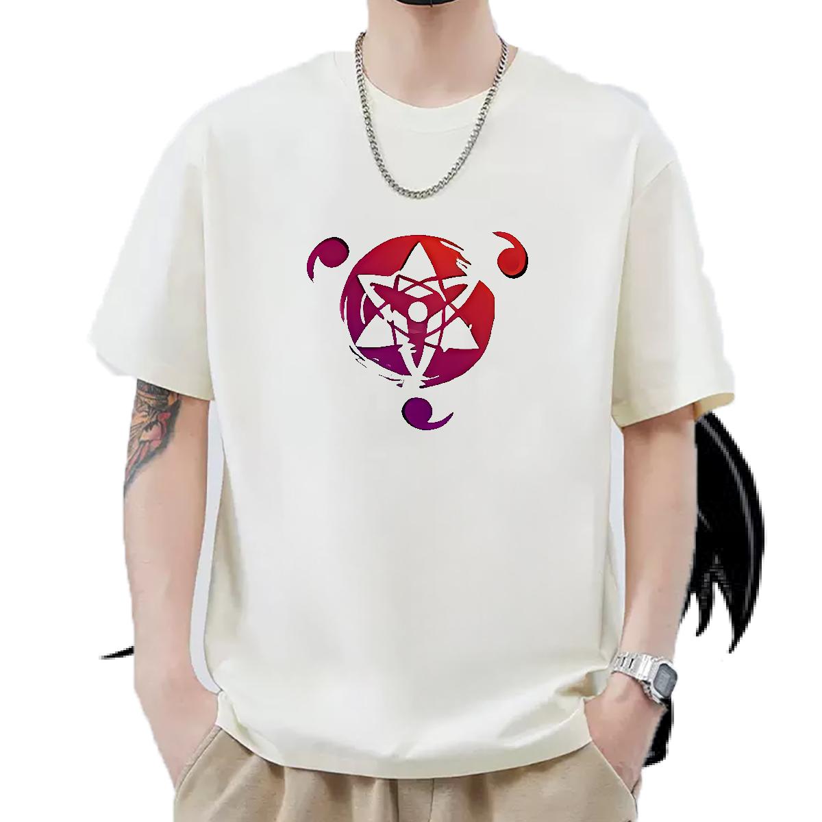 Classic Mens T Shirts Anime Tshirts Sports Casual Breathable Crew Neck Brand Tops Shirt