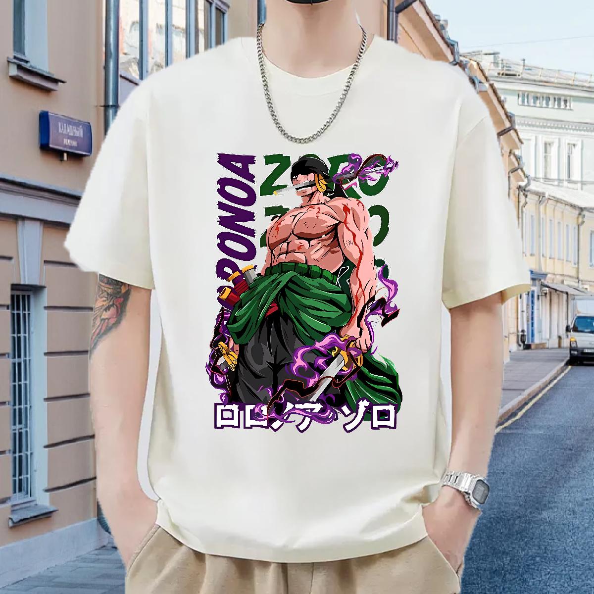 DIY T shirt Custom Anime Men Tees Anime Printing Street Breathable Short Sleeve Classic Tshirts