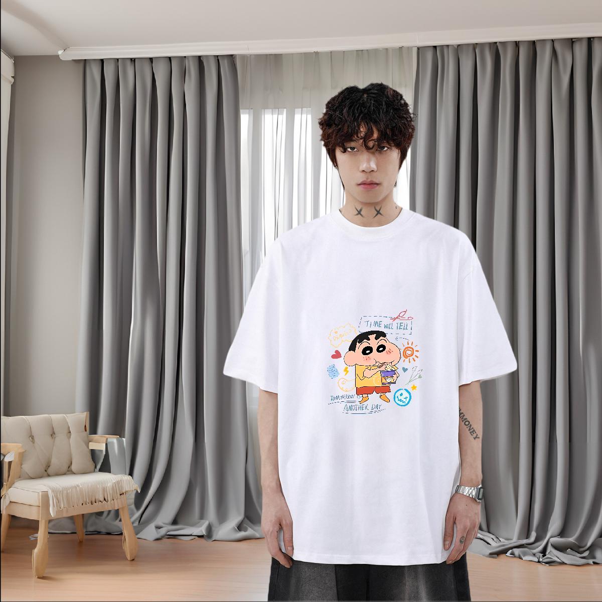 Customized T Shirt For Man Anime Men Tops Tees Anime Printing Street Short Sleeve Cotton O-Neck Unisex Polos