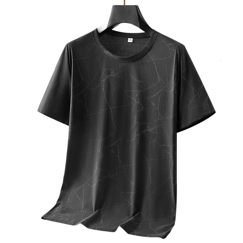 Summer loose T-shirt 2024 new comfortable and versatile round neck men's trendy casual top