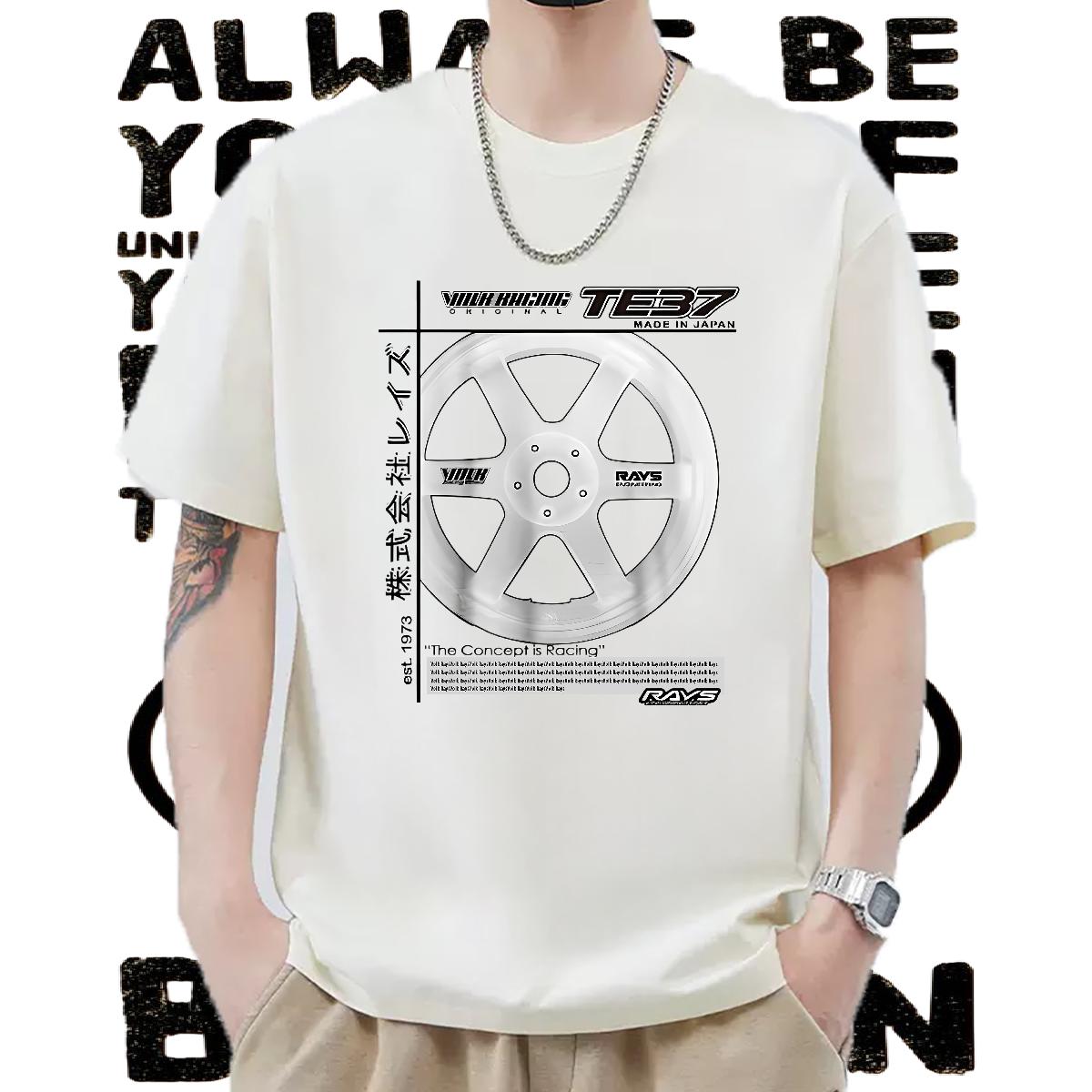 Fashion Design T shirt DIY Casual Daily Wear Tshirt for Man Woman Breathable Crew Neck Cool Design