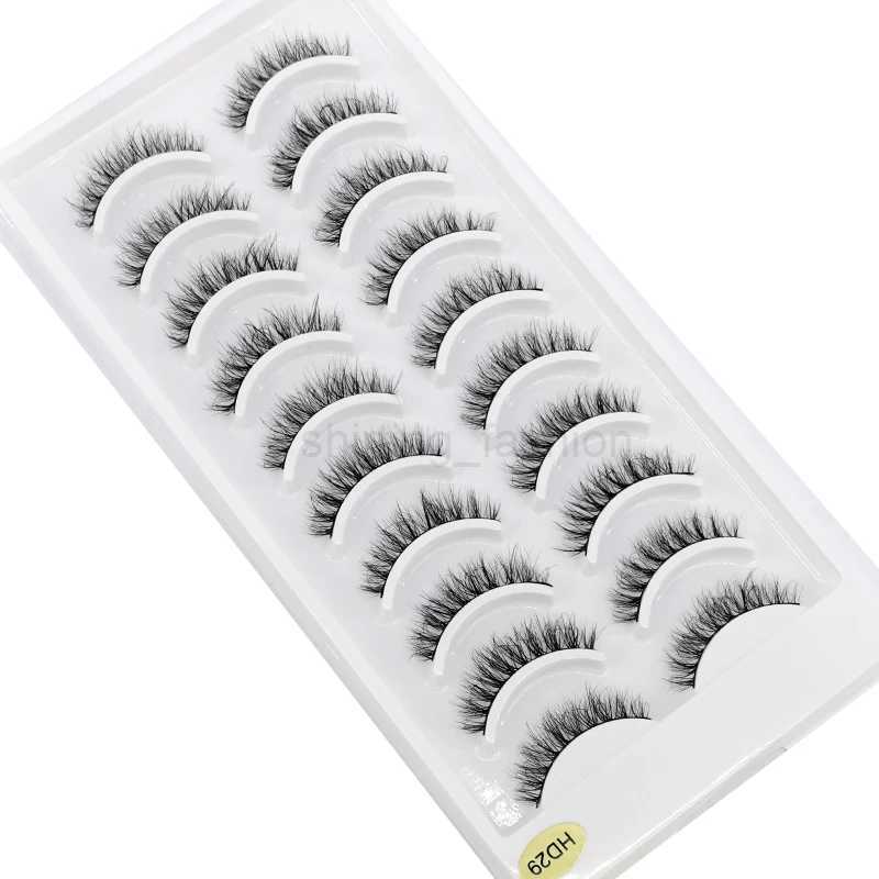 NEW 10 Pairs Natural Long False Eyelashes Fake Lashes Makeup 3d Mink Lashes Extension Short Eyelash Mink Eyelashes for BeautyCL240713