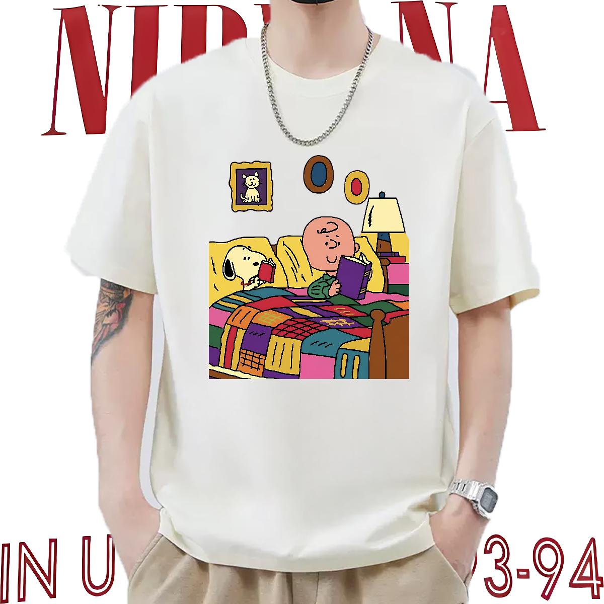 Fashion Casual Man T Shirts Cartoon Print Mens Tshirts Anime Printing Street Short sleeve Cotton Soft Designer Tees