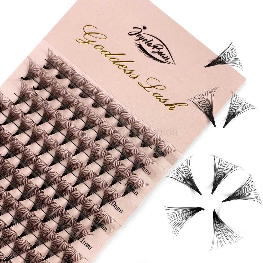 Goddess 12D/14D/16D/20D Premade Fan Eyelash Extensions Natural Soft Russian Volume Lashes Faux Mink Individual Lash ExtensionsCL240713