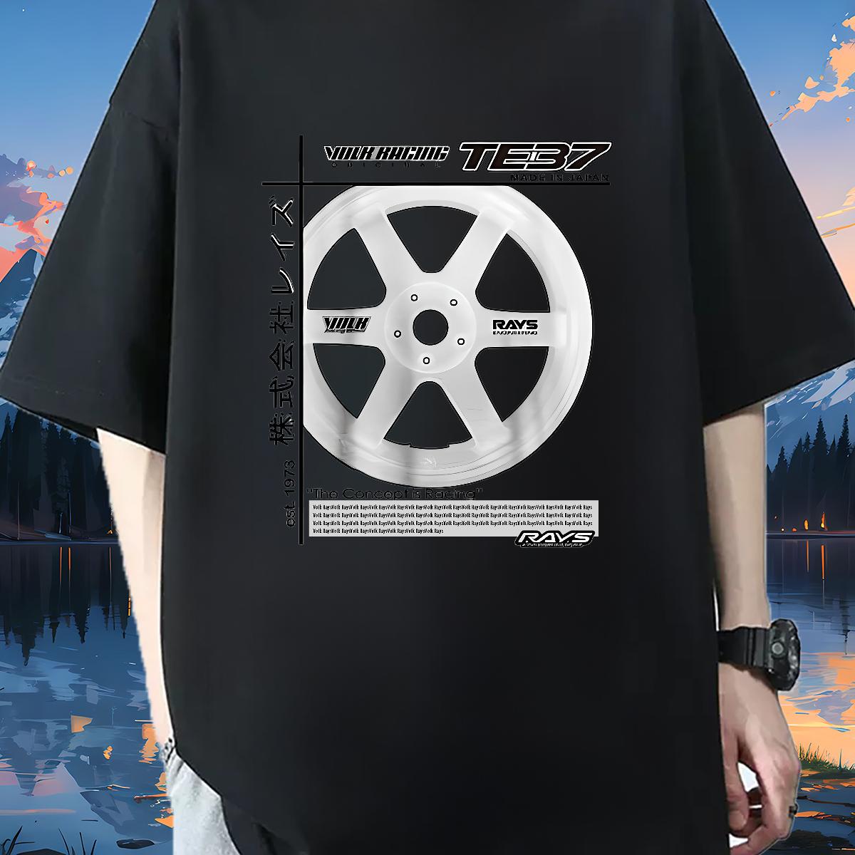 Cool Design Mens Tshirts O-Neck Short Sleeve Cotton Beach T shirt Oversized S-3XL DIY Tops Tees