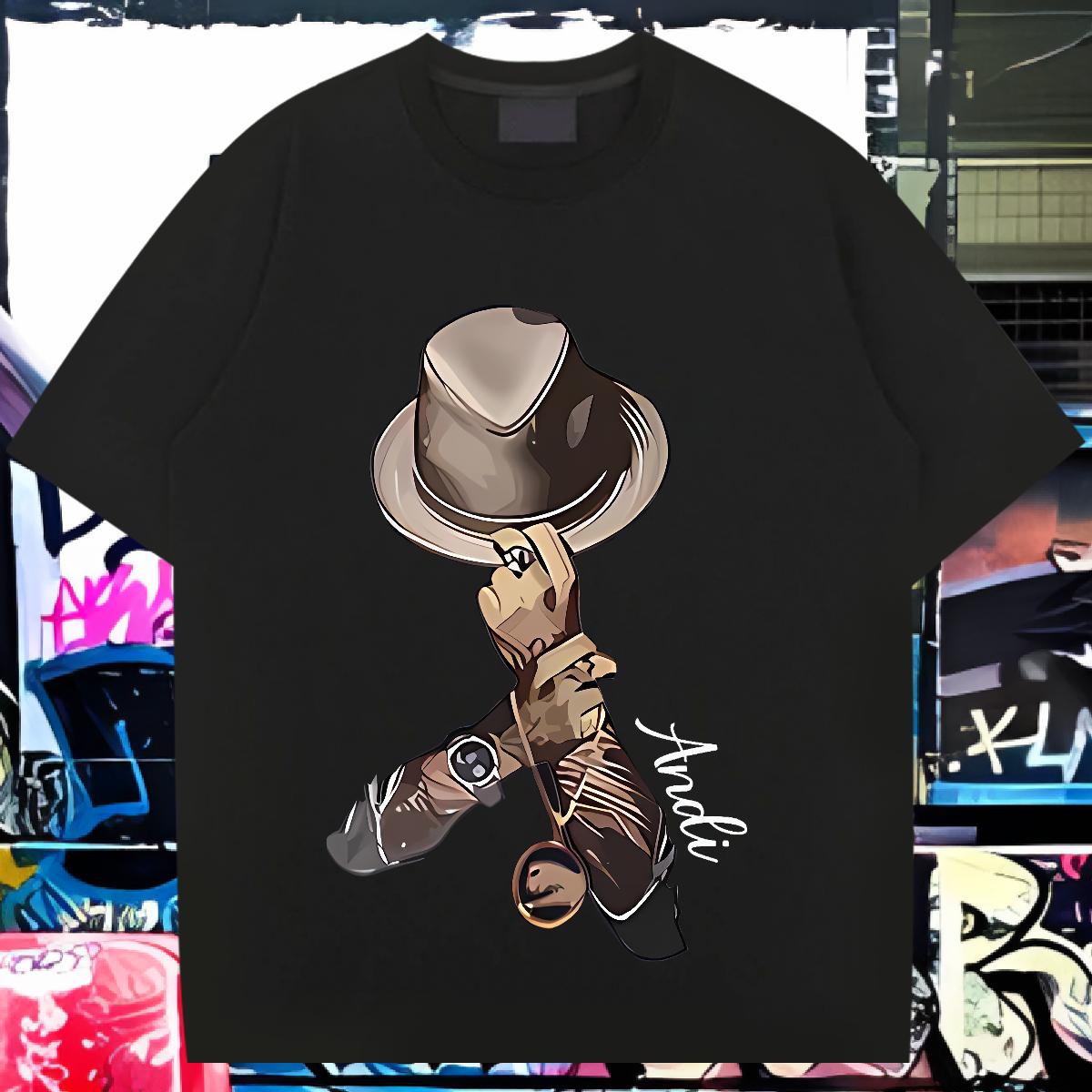 Cool Design Mens Tshirts Crew Neck Cotton Breathable Street Casual T Shirts Men Floral Print DIY Customized Clothings