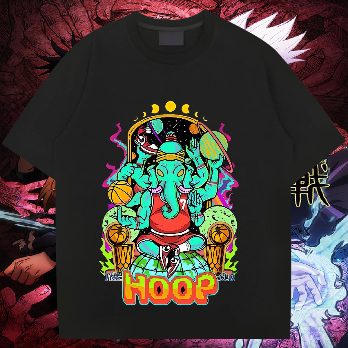 Fashion T shirt Anime Mens Tshirts High Street Hip Hop Cotton Breathable Soft Wholesale Polos