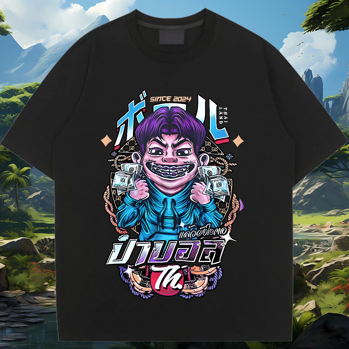 Casual New Women T Shirts O-Neck Short Sleeve Cotton Cartoon Floral Printing Tops Sports Casual Lady Woman Tshirt