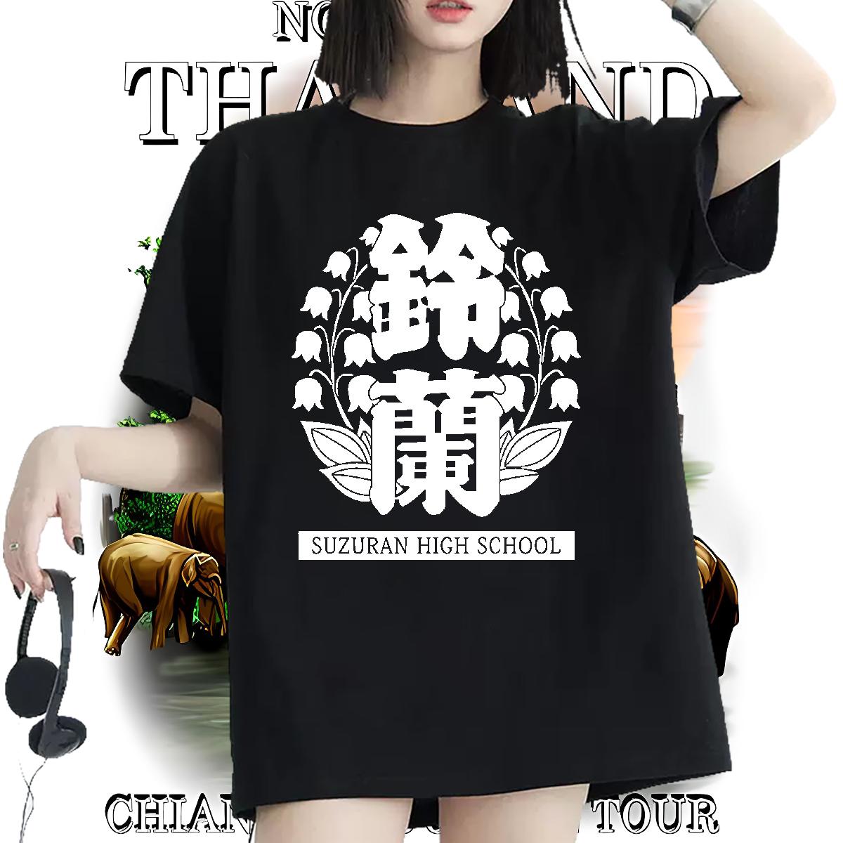 Nice Womens T Shirts Short Sleeve Cotton O-Neck Wear Beach 2024 Unisex Tshirts Anime