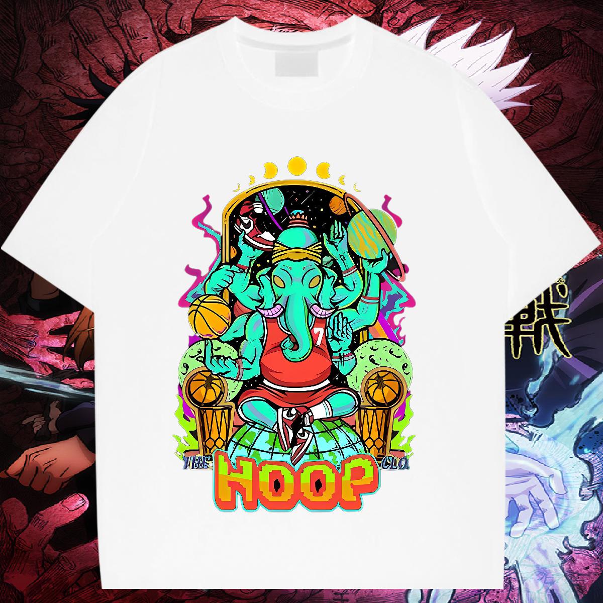 Fashion T shirt Anime Mens Tshirts High Street Hip Hop Cotton Breathable Soft Wholesale Polos