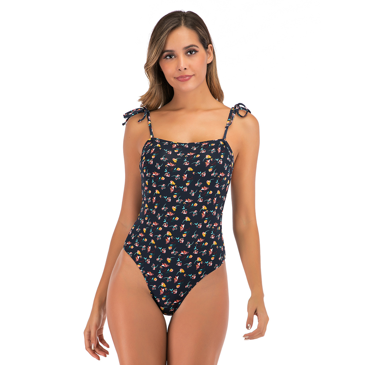 Leisure Time Ventilation Versatile 2023 New Women's Feeling Open Back Slimming Printed One Piece Swimsuit for Women Loose Self-cultivation Sexy N