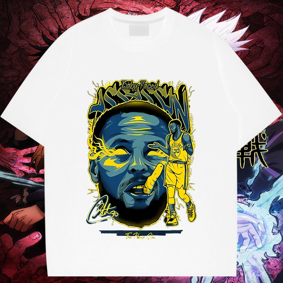 2024 DIY T Shirts Men Plus Size Cartoon Mens Tshirts Summer Casual Round Neck Short Sleeve Loose Clothings