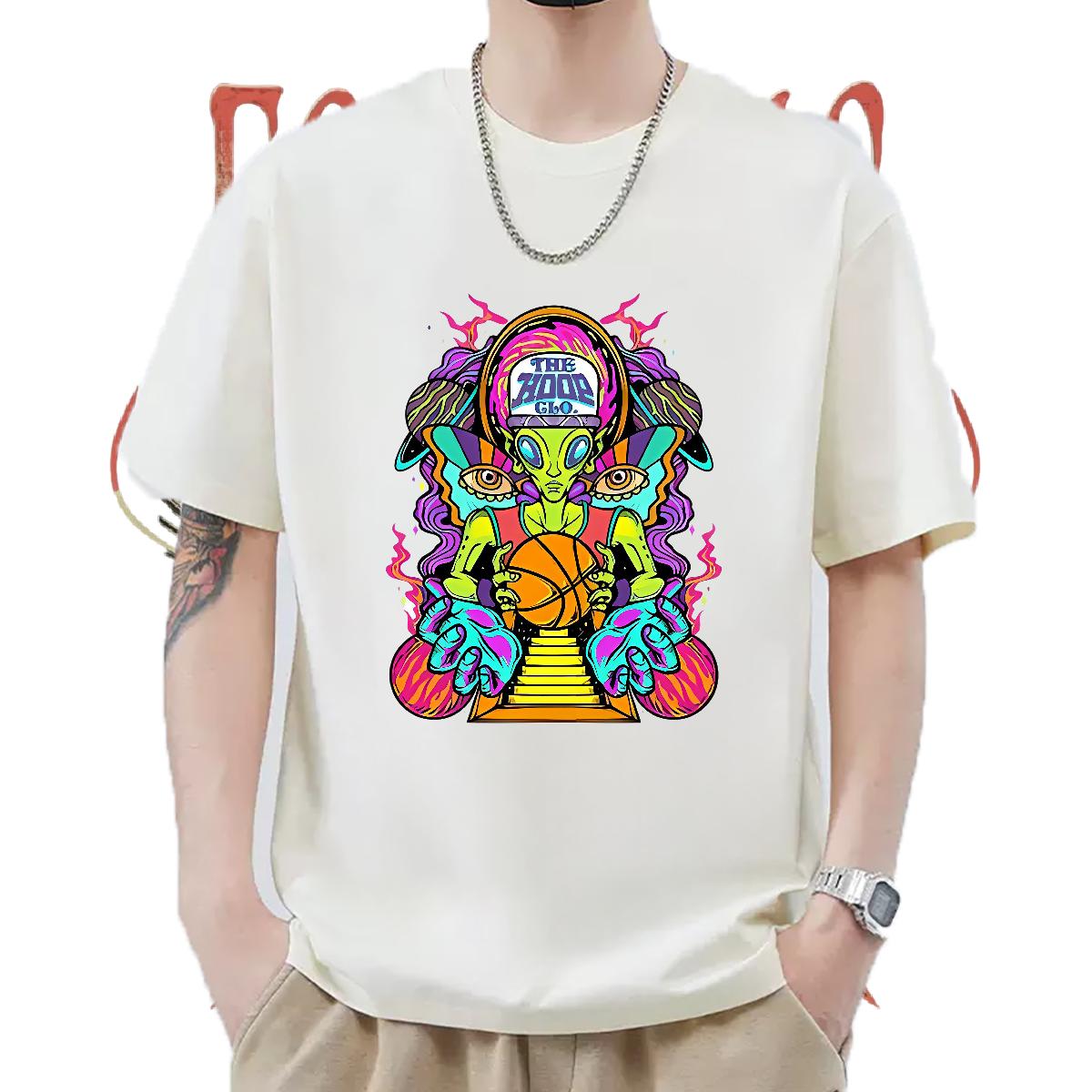 High Quality Tshirts Short Sleeve Cotton O-Neck Anime Printing Street Man T Shirts DIY Anime New Arrival Clothes