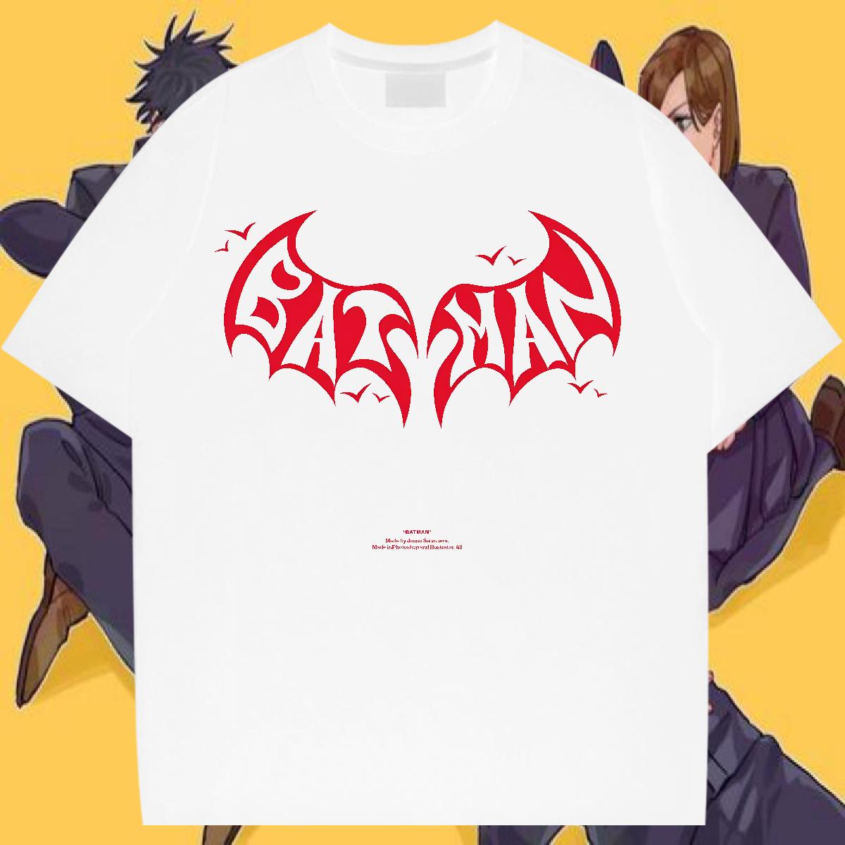 Casual New T-Shirts for Men Anime Print Men Tees Street Wear Cotton Breathable Short Sleeve Cool Design Clothes