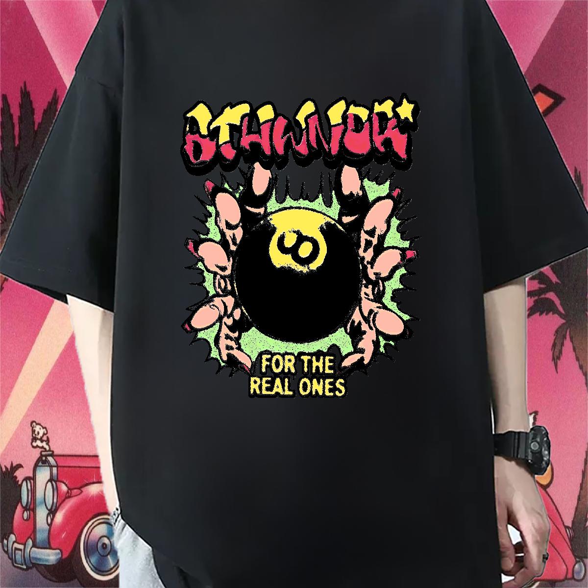 Brand T shirt DIY Printed Men Tees High Street Hip Hop Cotton Breathable Wholesale Clothes