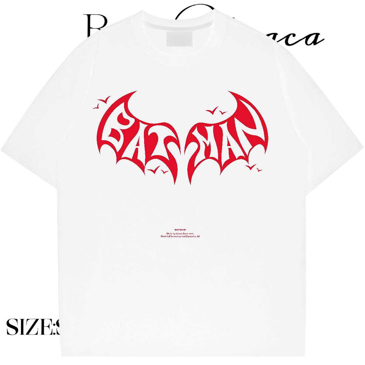 Loose Men Clothes T-Shirt Cotton Breathable Short Sleeve Hip Hop Man T Shirts Skull 2024 New Tops Tees