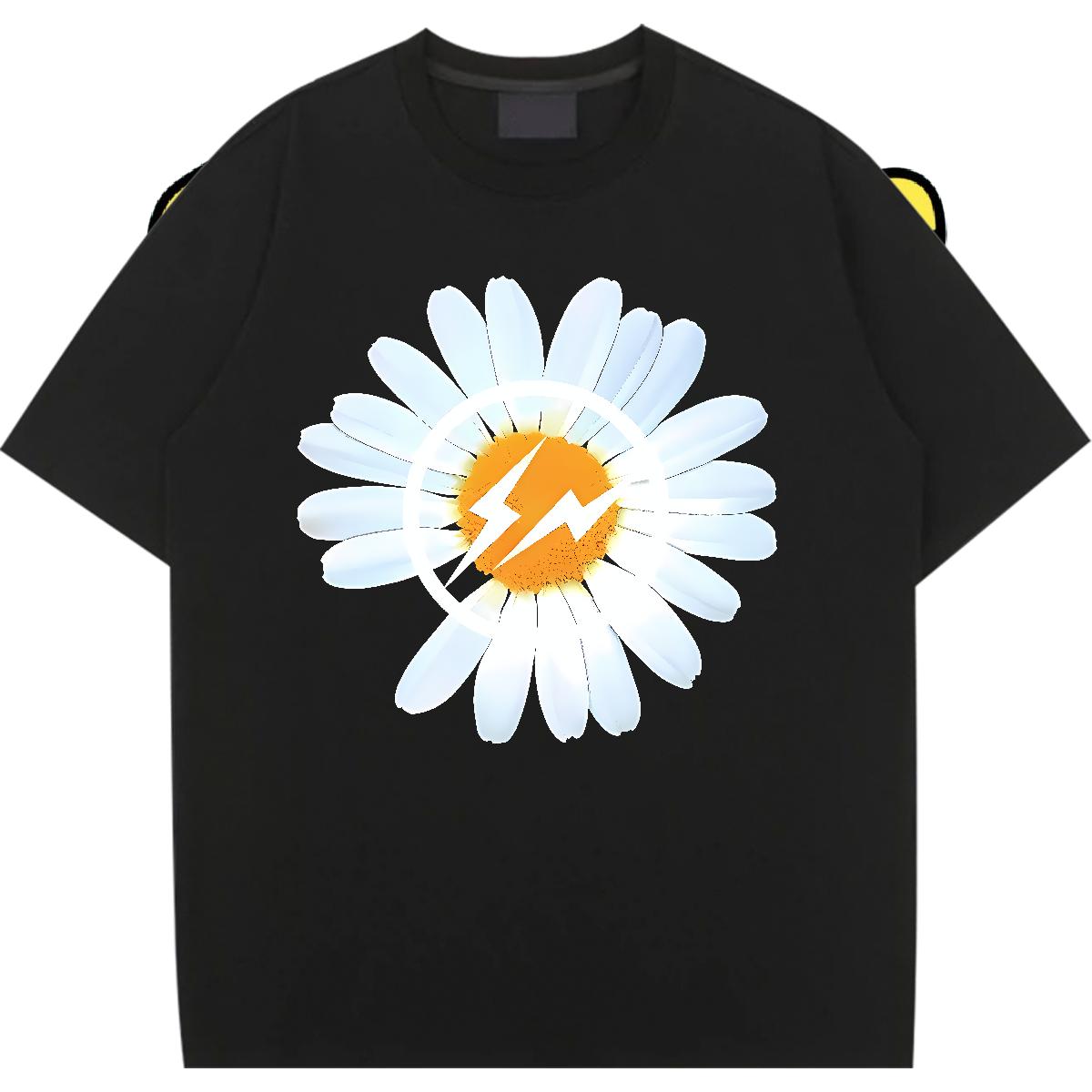 Loose fit Women T Shirts Crew Neck Cotton Clothes Hip Hop Stylist Tshirt for Man Woman Custom Cartoon