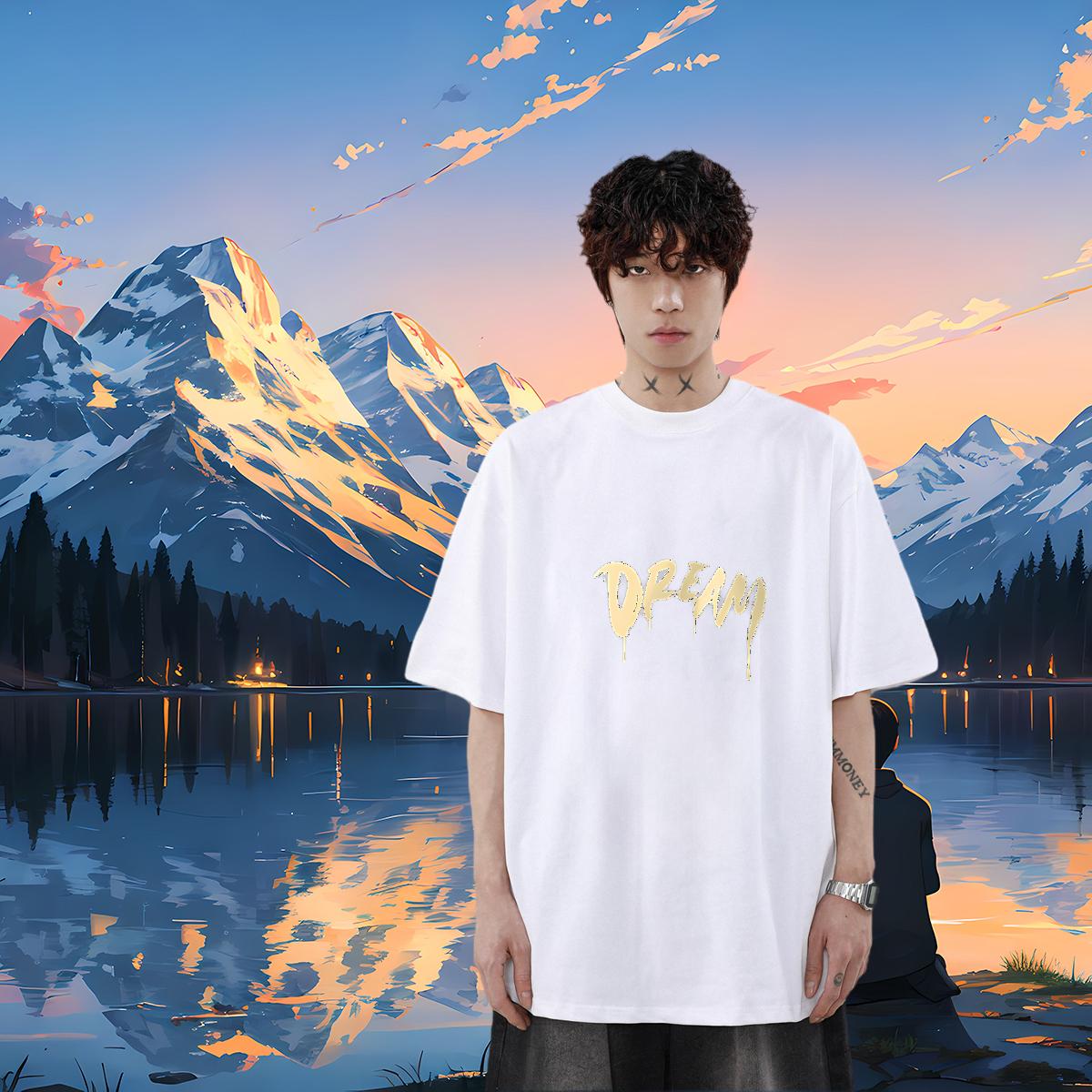 DIY Customized Men T Shirts Custom Printed Street Wear Tshirts 180g Cotton 5A