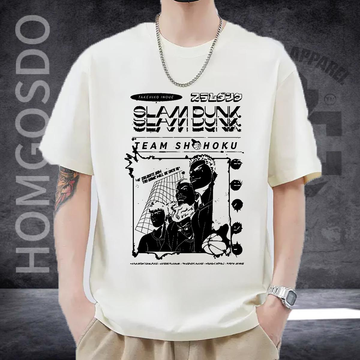 Classic T Shirts Men Casual Daily Wear Short Sleeve Cotton O-Neck Men Tops Tees 2024 New Anime Print Clothes