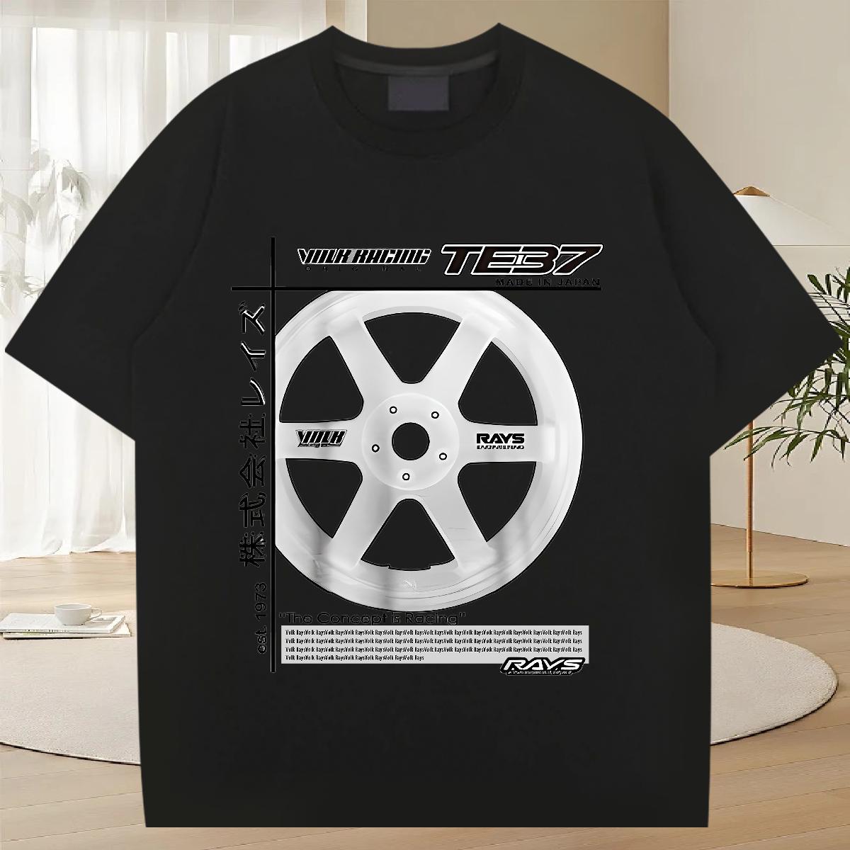 Casual New T Shirt For Man Customized Print Sport Tshirts Cotton O Neck Short Sleeves Loose