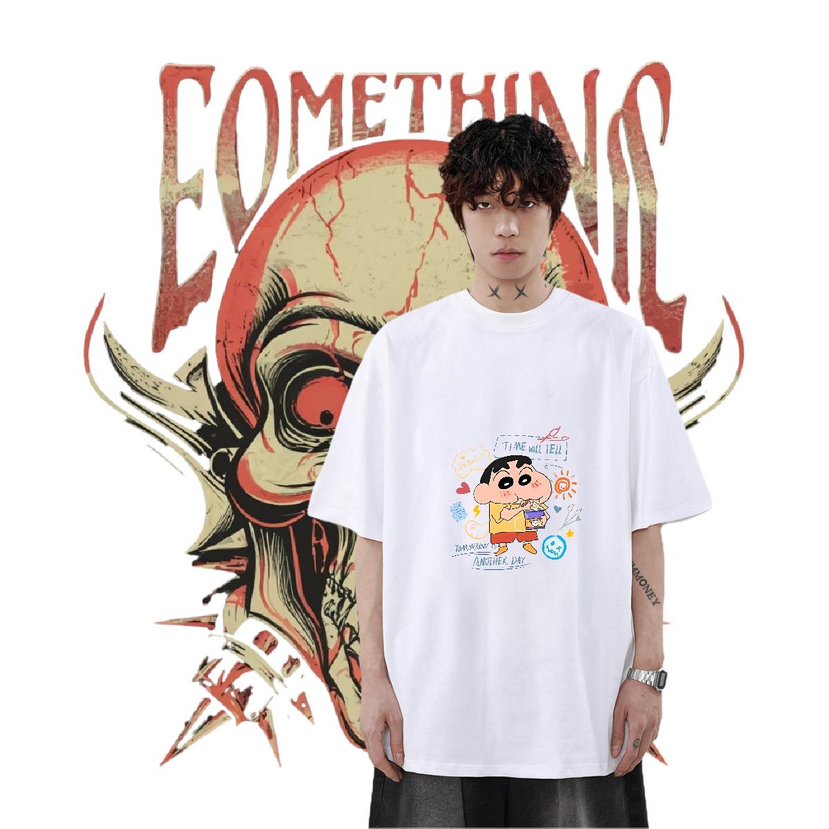 Stylist Mens T Shirts Anime Print Tshirts Spring Summer Cotton Breathable Soft Tops