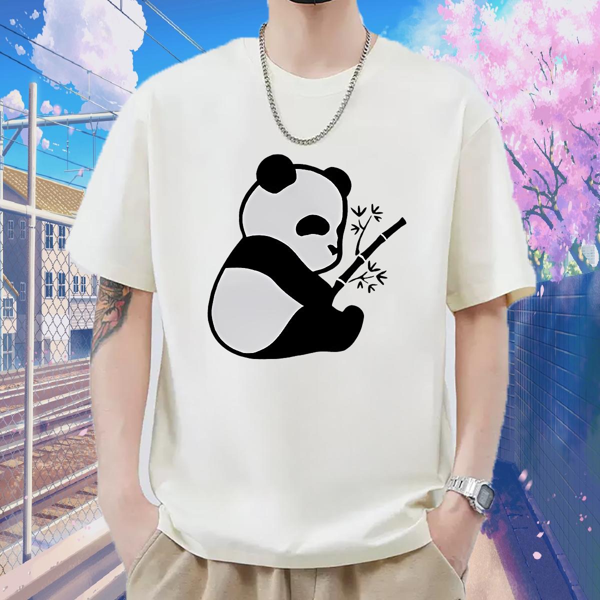 Loose Couples T Shirts Short Sleeve Cotton O-Neck Hip Hop Street T shirt Black White Factory Direct Wear