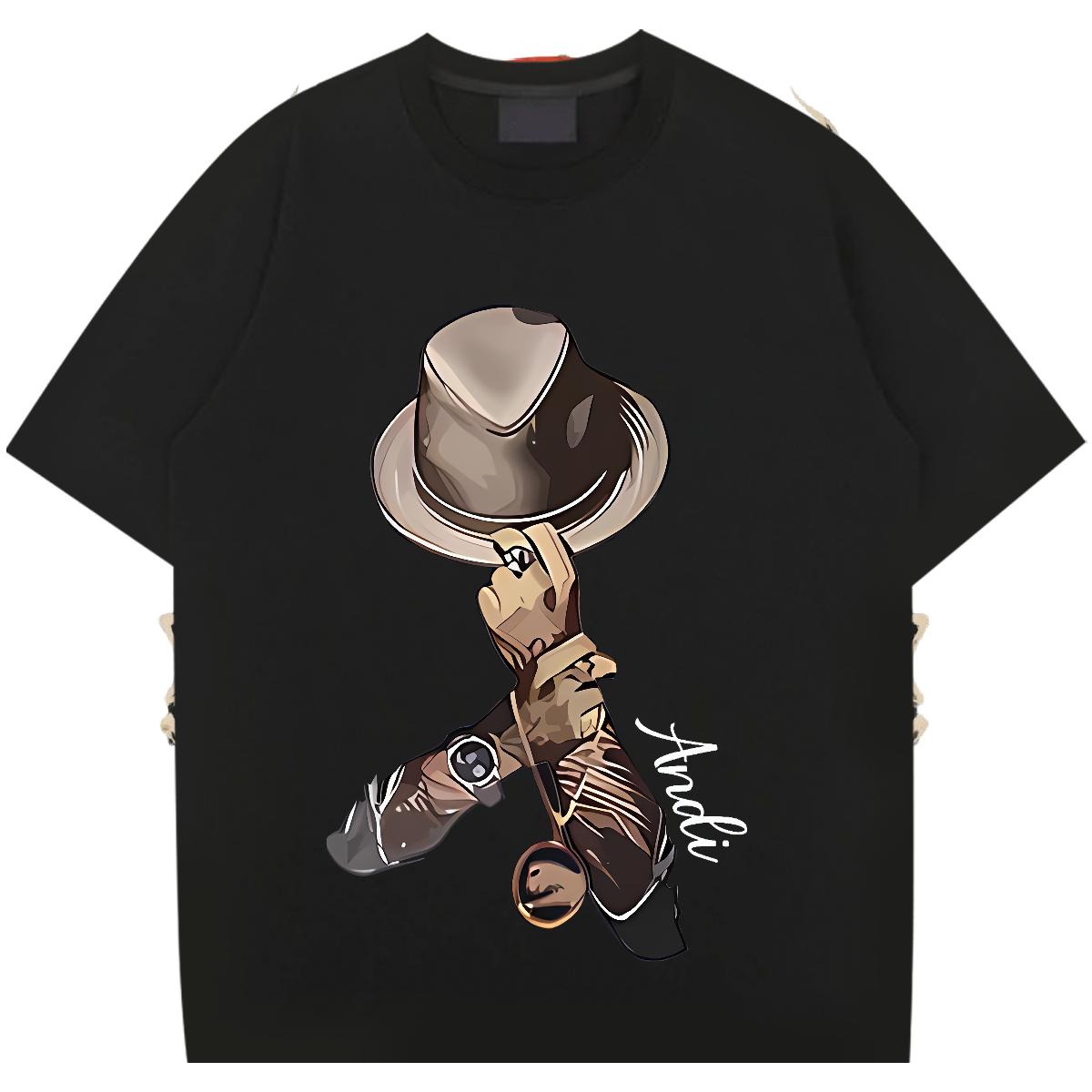 Loose Fit Tshirts Round Neck Short Sleeve Hip Hop Street T Shirts Men Oversized S-3XL DIY Customized Clothes