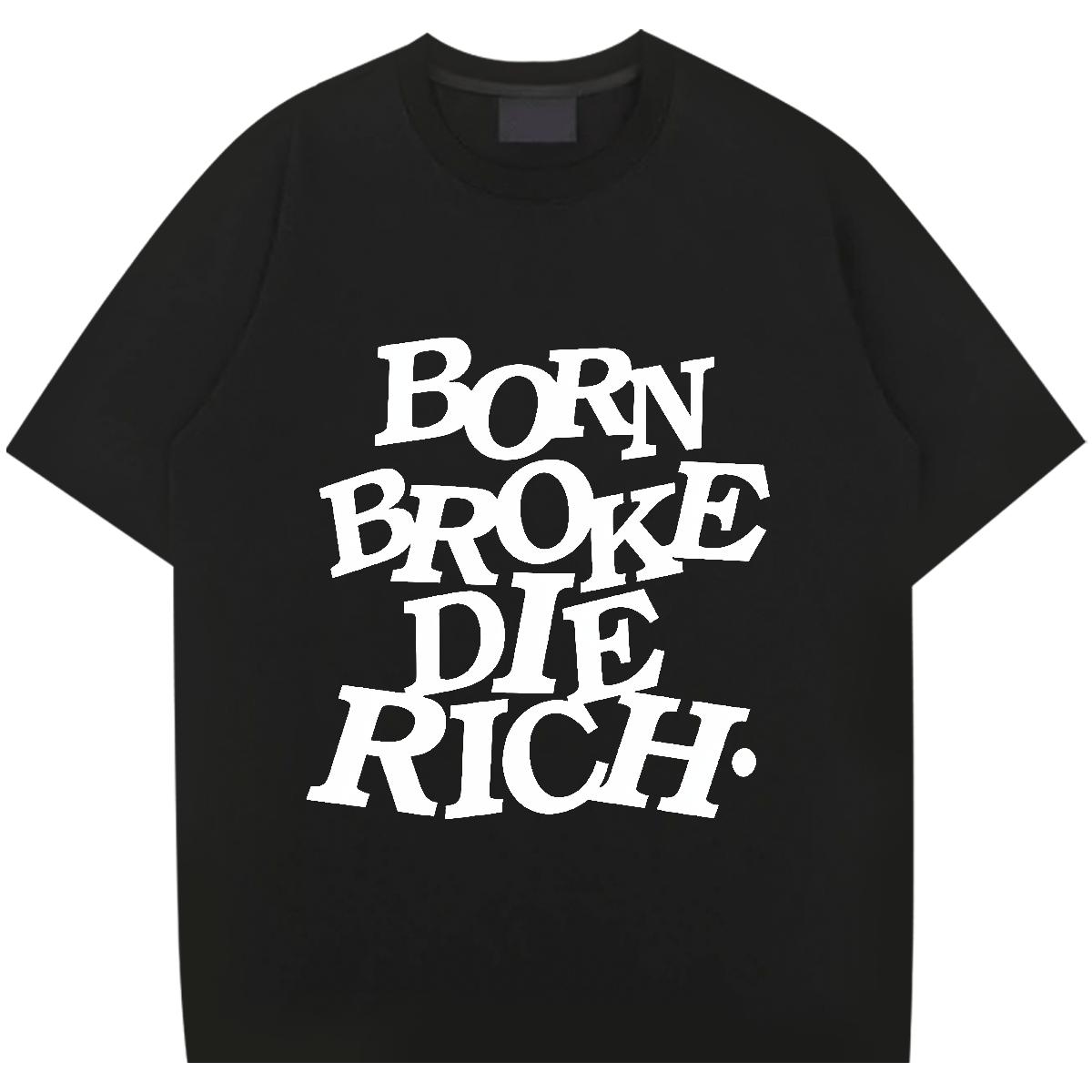 Soft Tshirts Breathable Crew Neck Cotton Hip Hop Men T Shirts Cartoon Print 2024 Summer Wear