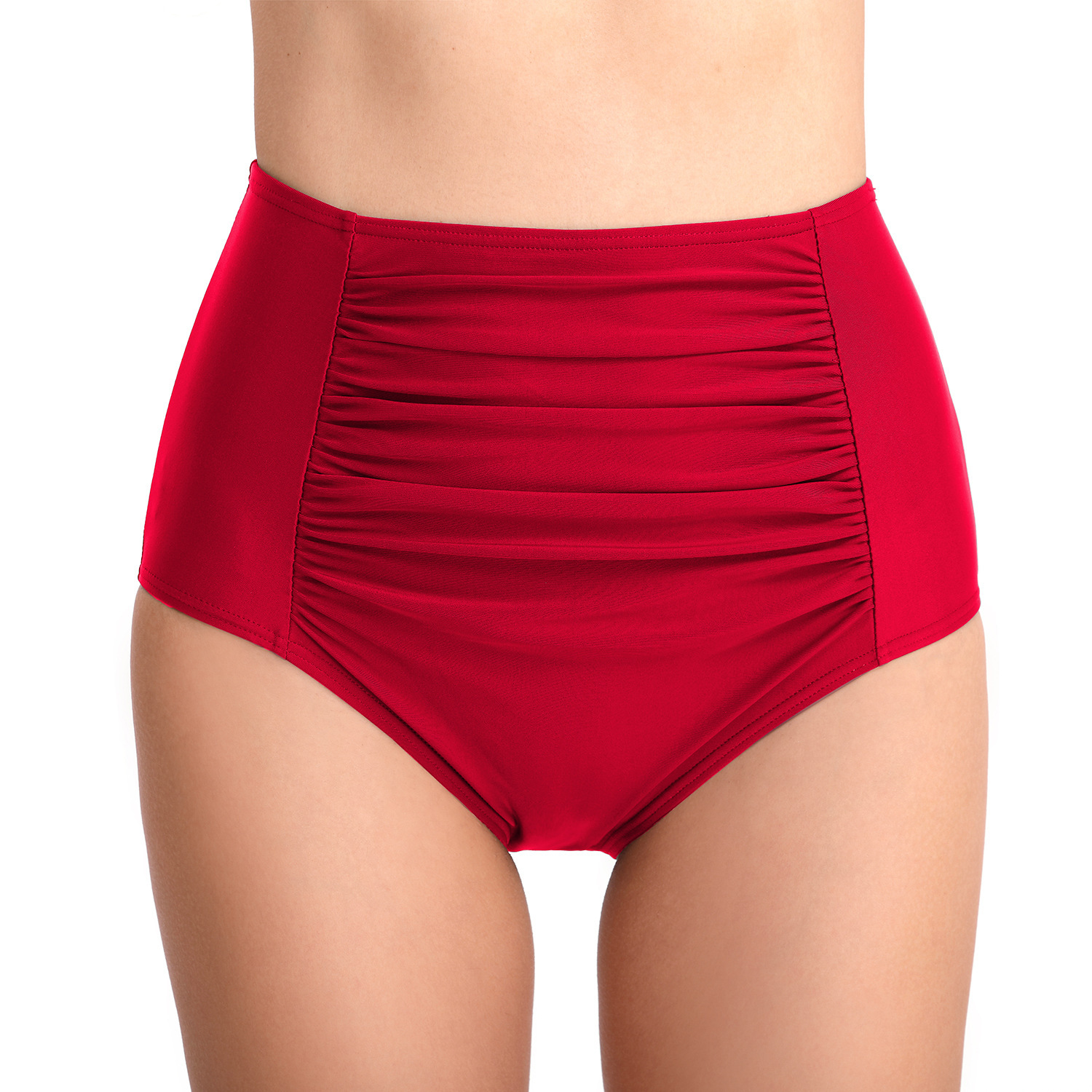 Long Washable Solid Temperament 2023 Beach Folded Fashionable Wrapped Hip Tight High Waist Triangle Swimming Pants Women's Short Novelty Waist Se