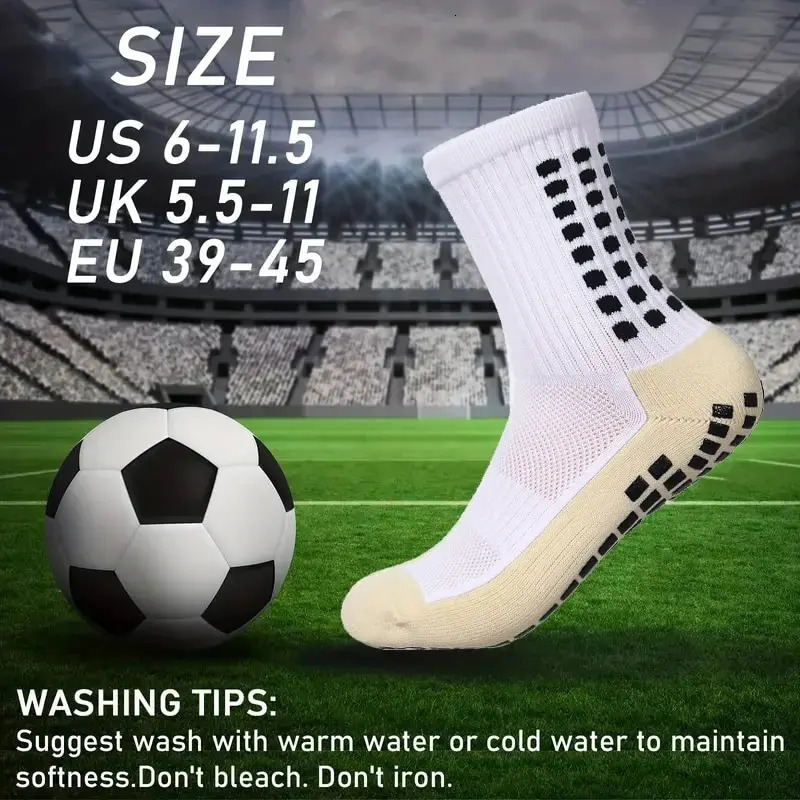 2 Pairs Set Men Grip Soccer Socks and Knee Pads Calf Sleeves Adult Youth Non Slip Leg Shin Guards for Basketball Football Sports 240713