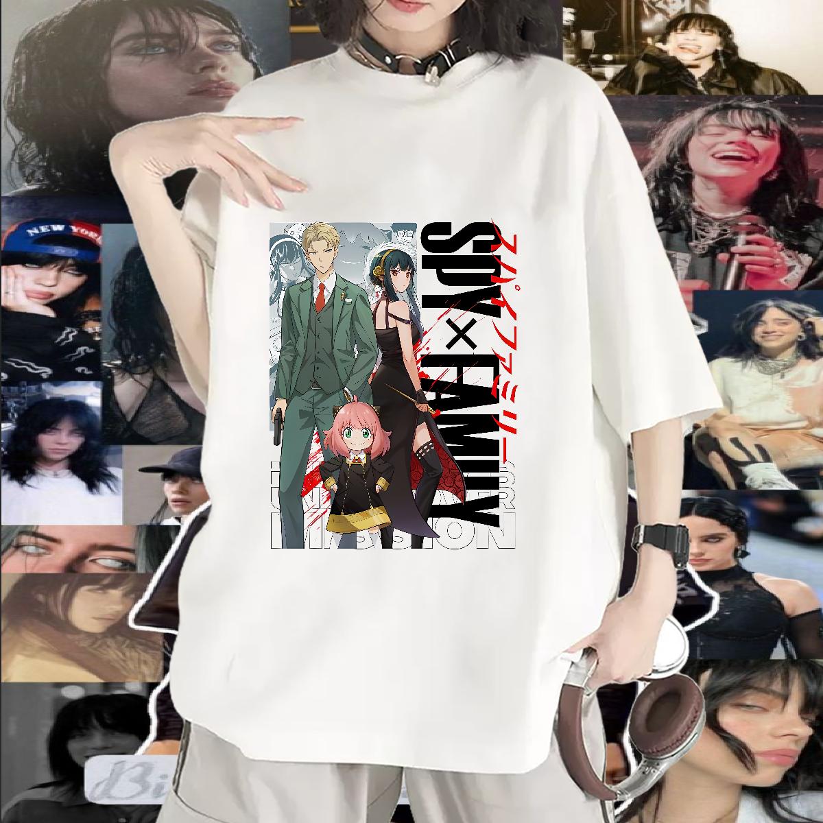 Fashion Woman T Shirts Breathable Crew Neck Hip Hop Lady T shirt Custom Anime 5A Top Tees