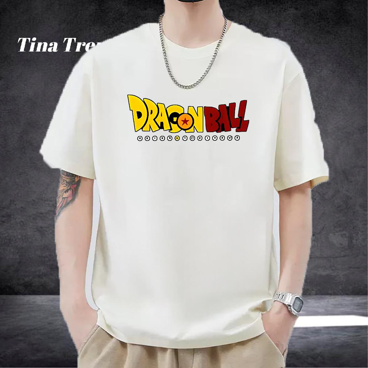 Brand Mens Tshirts Breathable Crew Neck Cotton Street wear Hip Hop T-Shirts Anime 2024 Summer Clothings