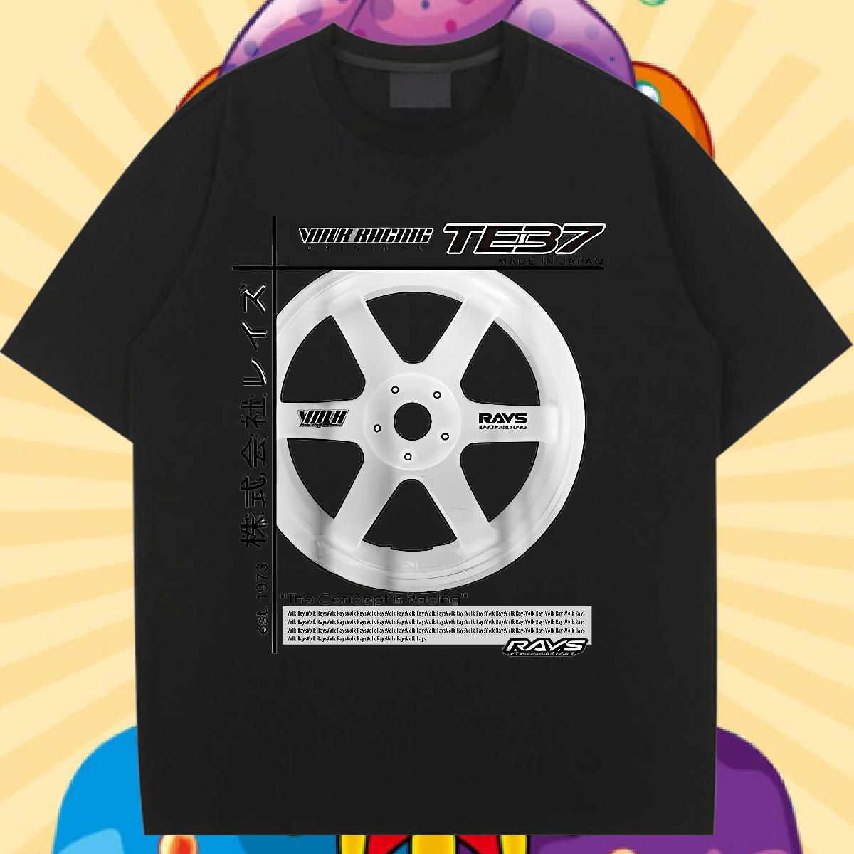 Comfortable T-Shirts Cotton Breathable Tops Shirt Casual Classic Womens Tshirts Anime Print