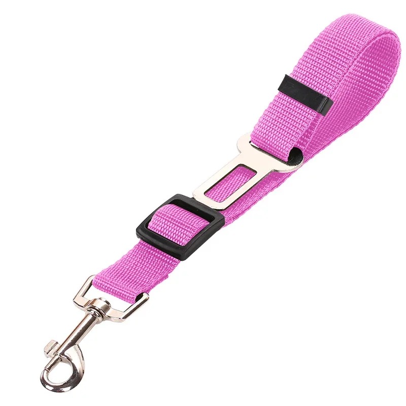 Adjustable Dog Cat Car Safety Seat Belt Nylon Lead Harness for Pet Puppy Kitten Vehicle Security Leash 45-72cm