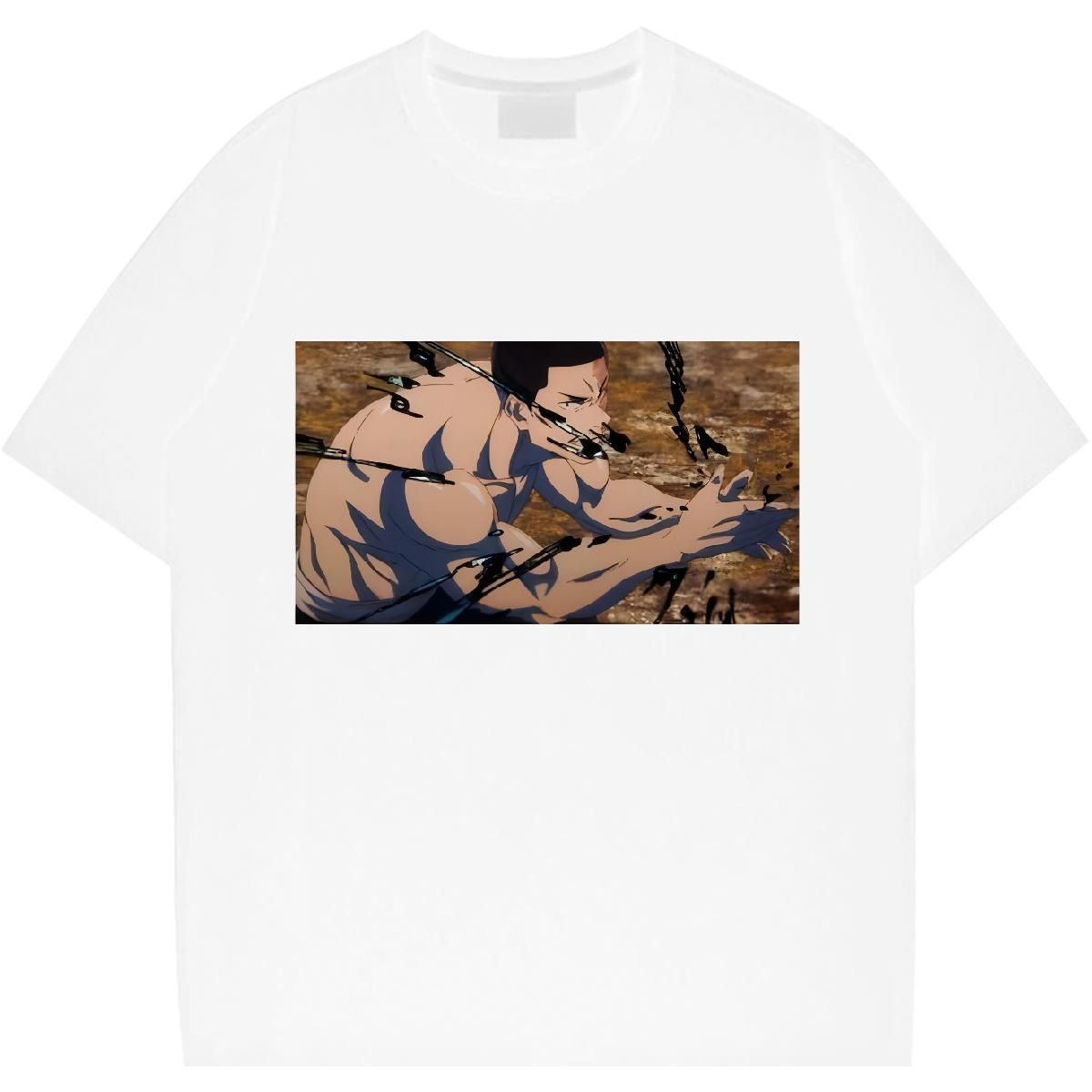 Comfortable Tshirts Short Sleeve Cotton O-Neck Hip Hop Street T-Shirts DIY Anime 2024 Tops