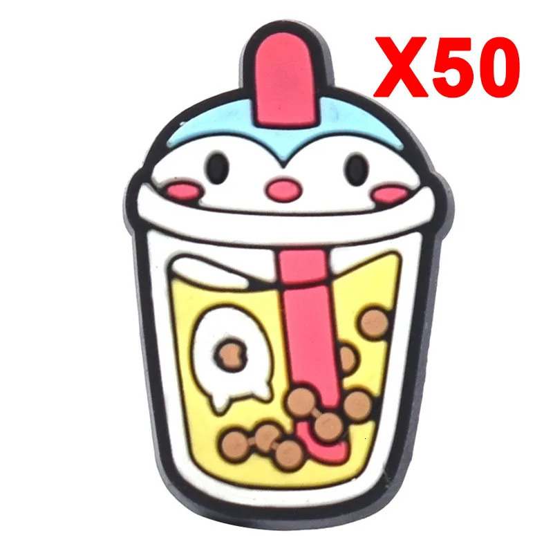 Charm Shoes Accessories Animal Milk Tea Decoration Jeans Womens Sandals Button Childrens Favorite Mens Badge 240704