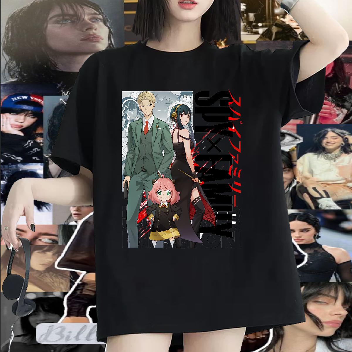 Fashion Woman T Shirts Breathable Crew Neck Hip Hop Lady T shirt Custom Anime 5A Top Tees