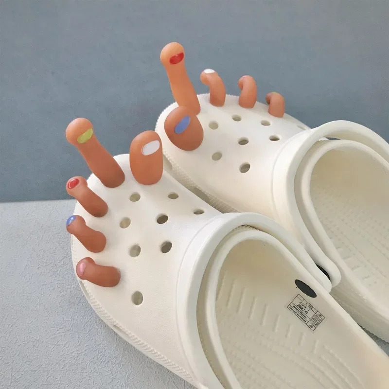 Cartoon Toe Series Shoes Charming and Interesting Simulation Toe Cute Shoes Decoration Fashion Full Matching Street Clothing Accessories 240704bj