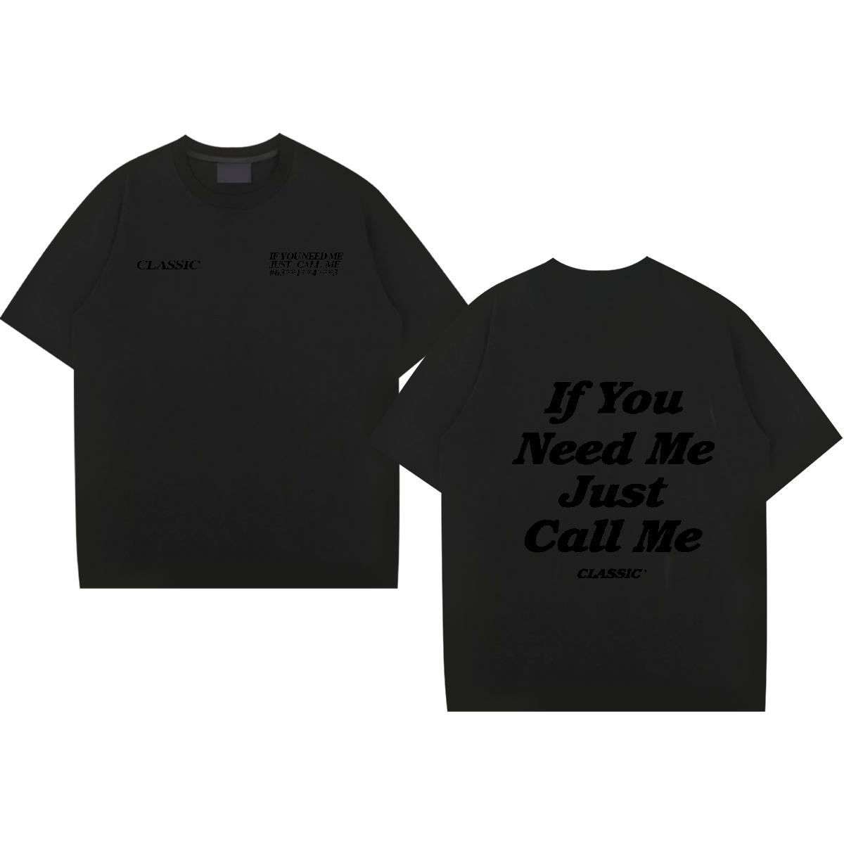 Custom T Shirt For Man Black White Couples T Shirts Street Wear Breathable Short Sleeve Brand Tops Shirt