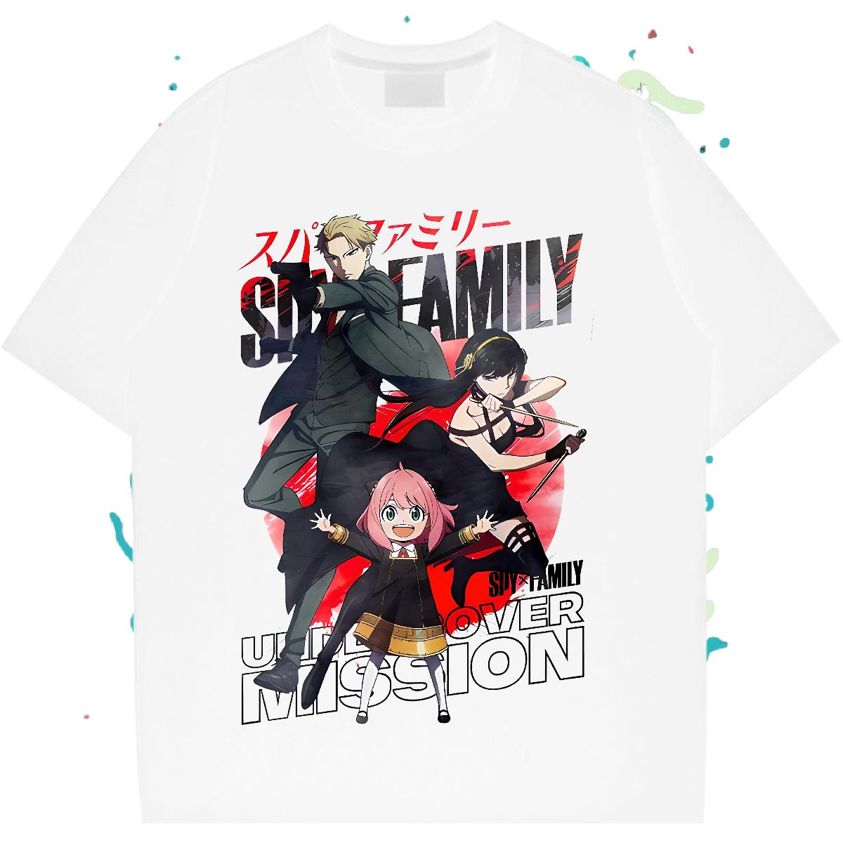 Fashion New T-Shirts for Men Anime Print Men Tops Tees Street Casual Crew Neck Cotton Unisex Clothes