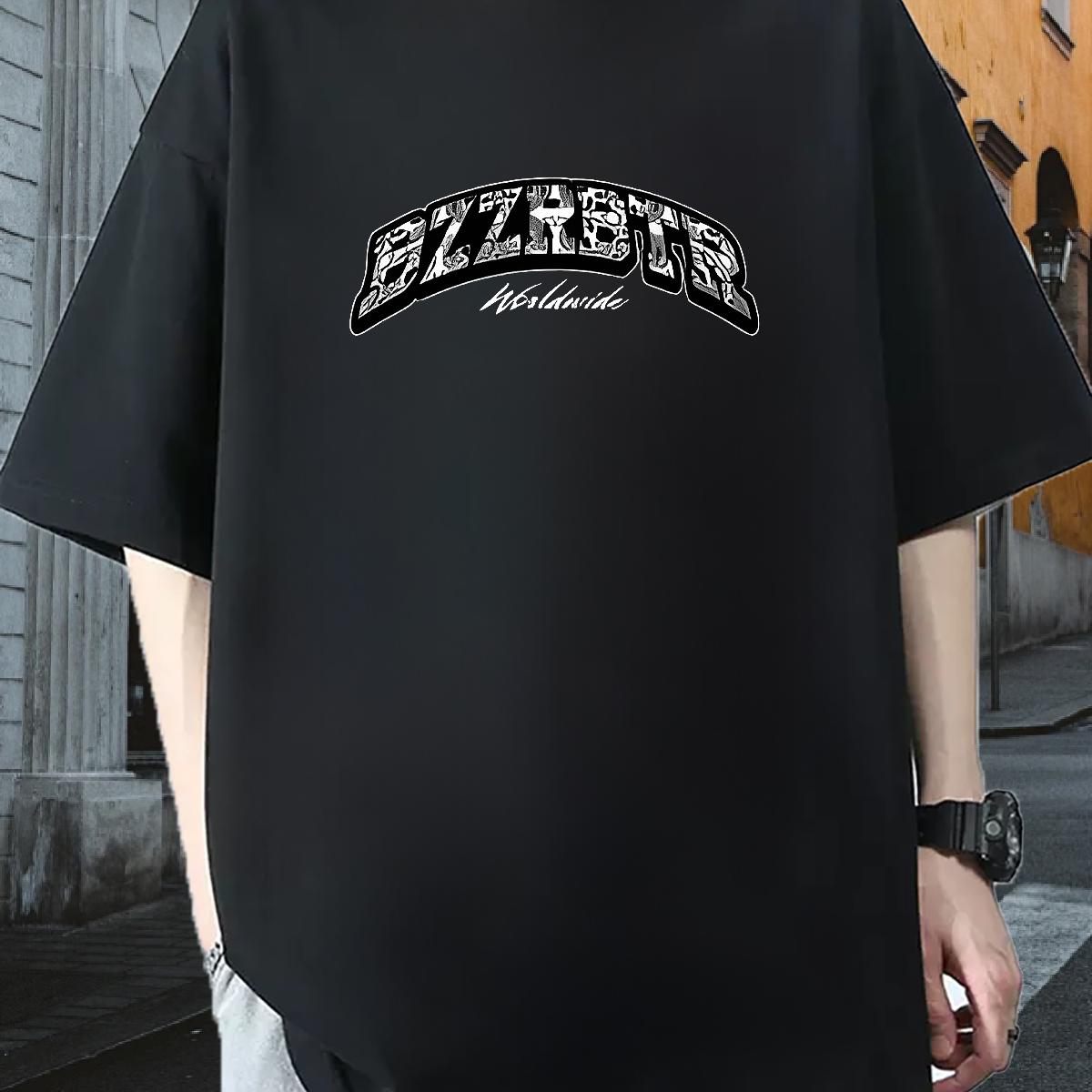 Designer T-Shirts for Men Graphic High Street Hip Hop Mens Tshirts Short Sleeve Cotton O-Neck Brand