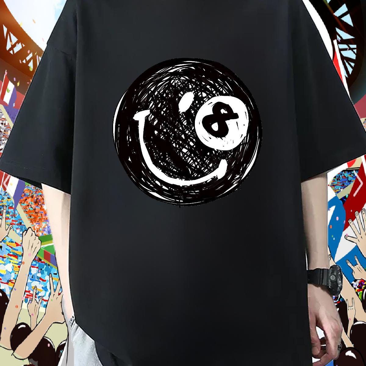 Classic T-Shirts for Men Daily Outfit Cotton Breathable Men Tshirts Fashion Design Black Oversized Tops Tees