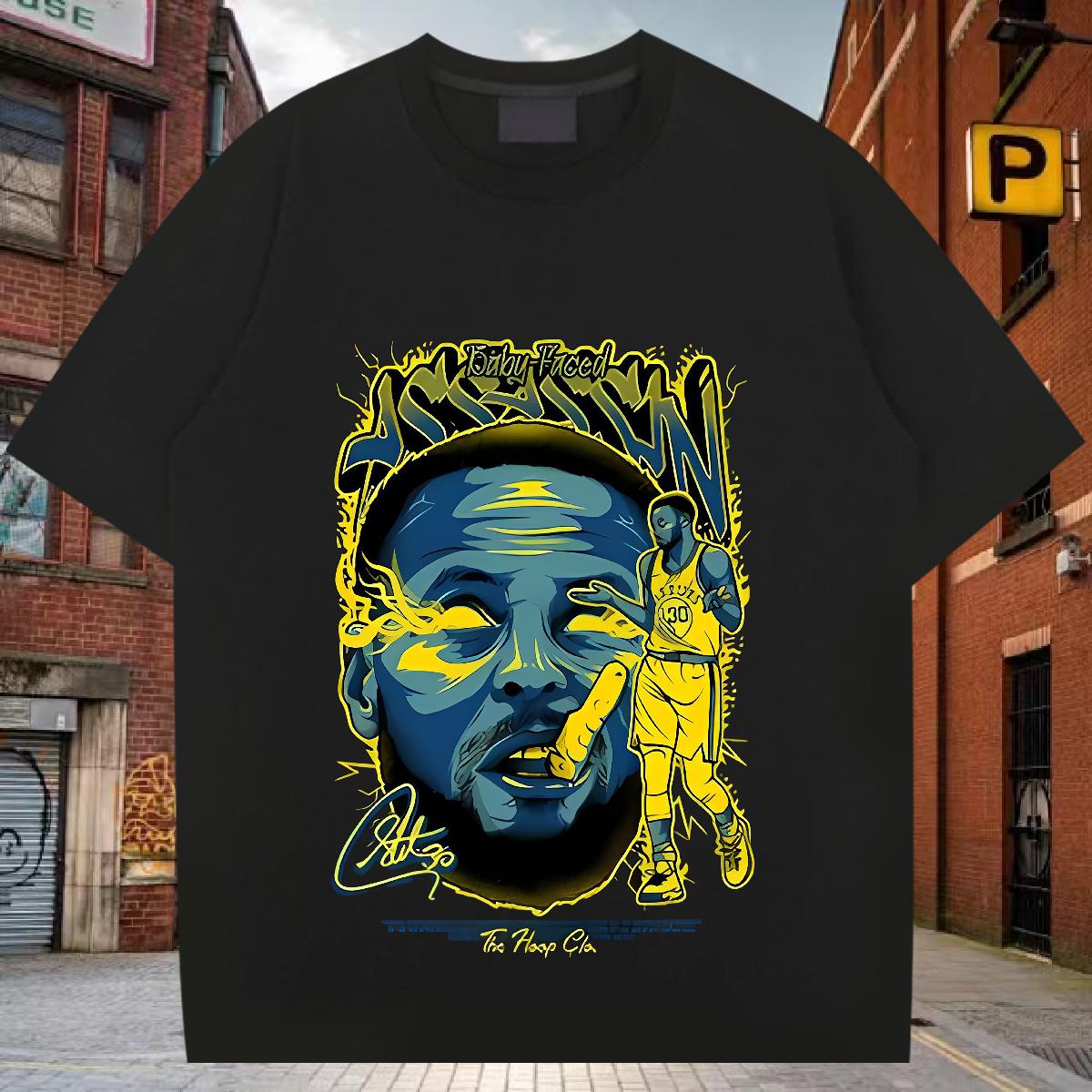 Customized T-Shirts Floral Print Mens Tshirts High Street Hip Hop Breathable Crew Neck Cool Design Tops Shirt