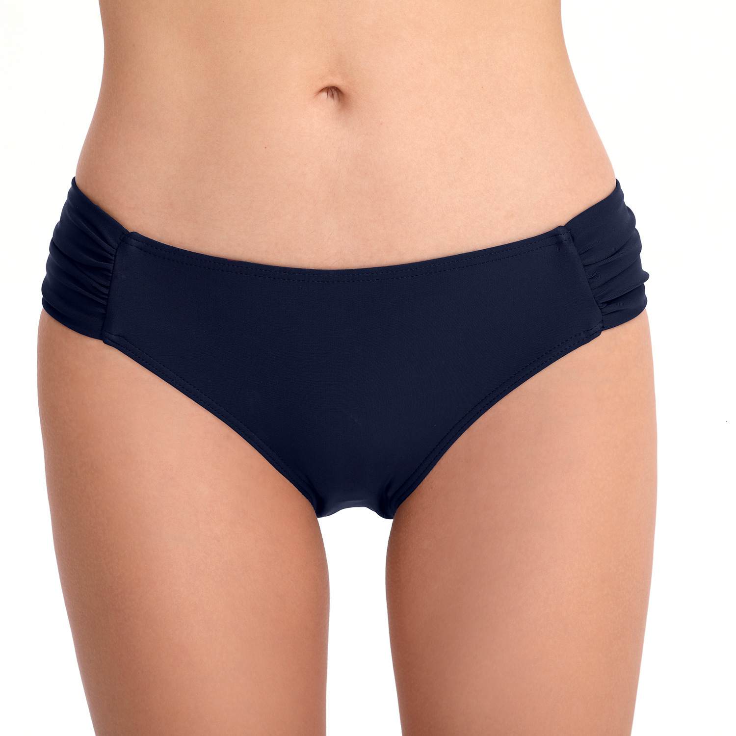 Temperament Ventilation New Conservative Pleated Women's Triangle Pants with Sexy Solid Color Swim Trunks Short Bifurcated Self-cultivation Loose